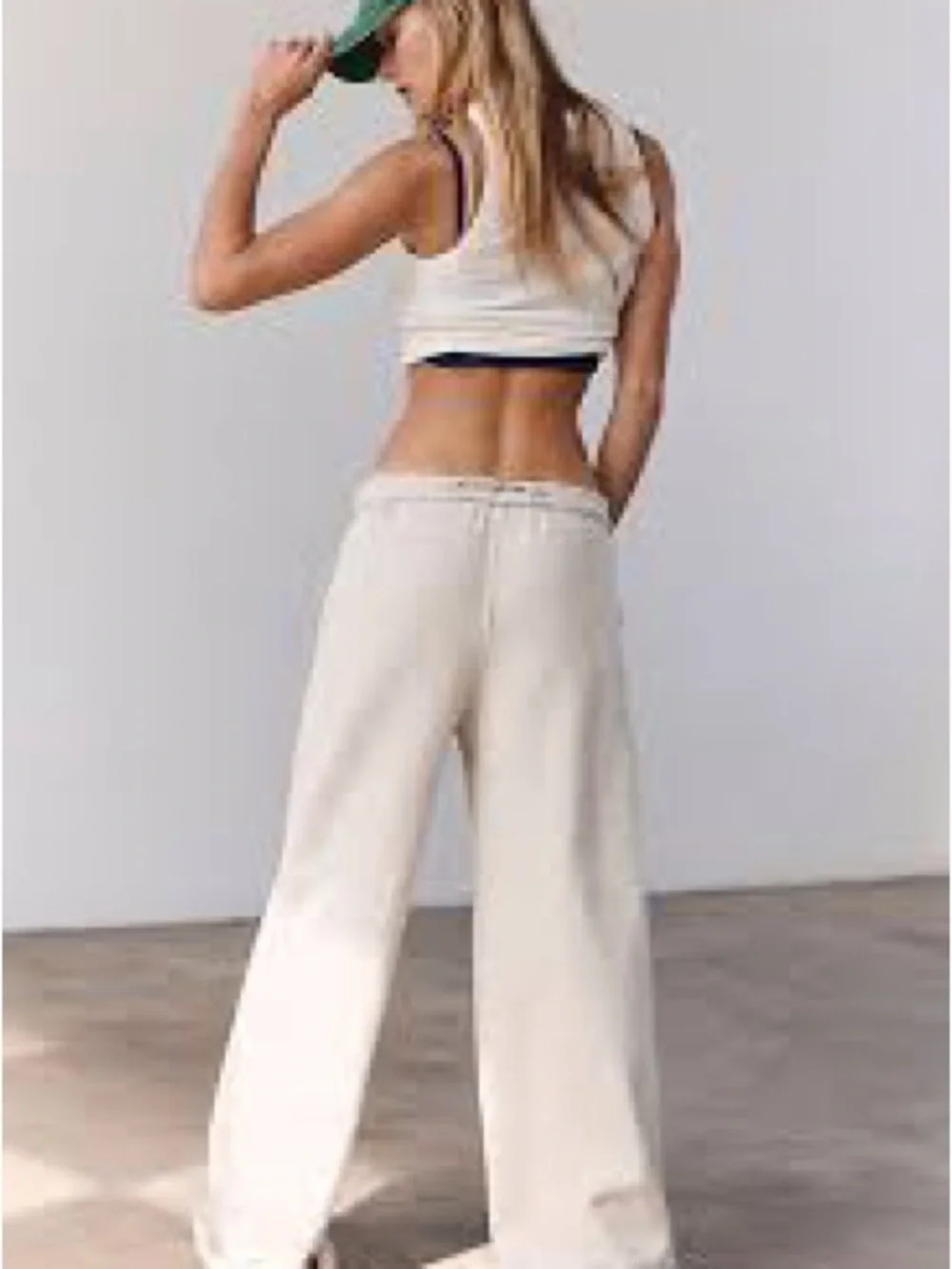 FP Movement by Free People Cream Wide-Leg Drawstring Pants - Picture 2 of 11